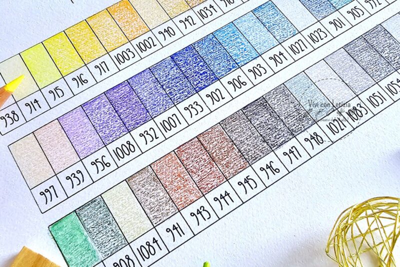 Prismacolor 72 color chart | Tabella colori